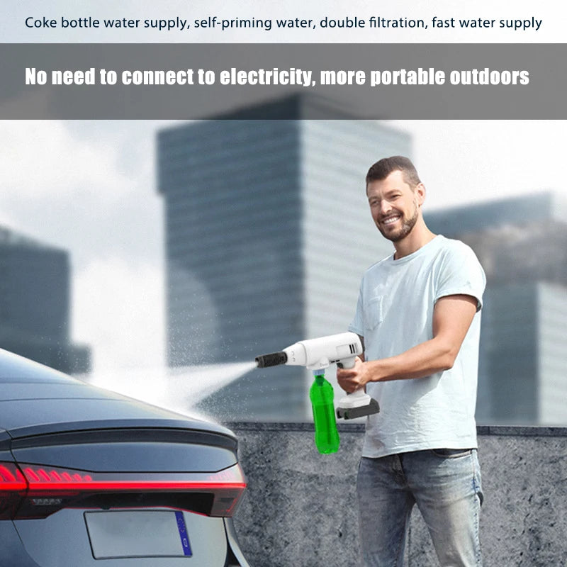 Lithium Car Cleaning Artifact Wireless Car Washing Machine Household Portable Rechargeable High-Pressure Water Machine For Car