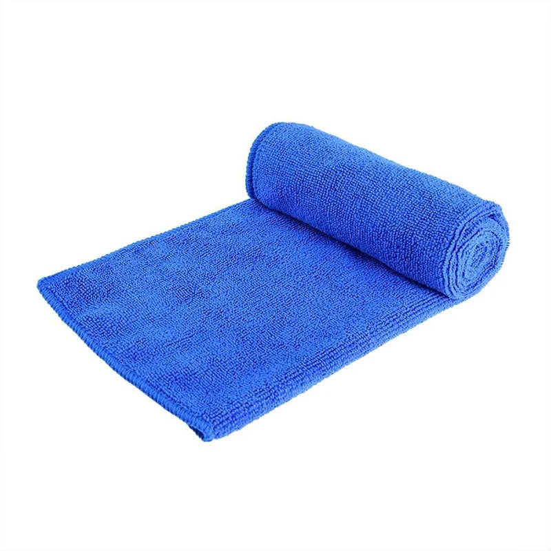 Auto SUV Soft Microfiber Absorbent Towel Car Detailing Wash Cleaning Cloth Blue Portable Washing Tools Universal Car Accessories