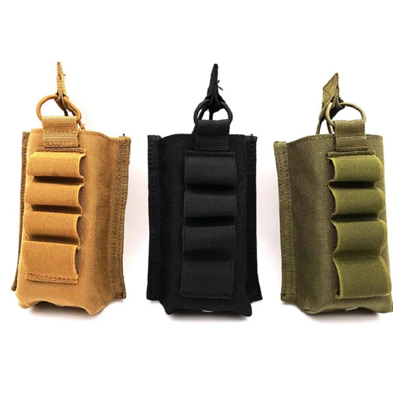 Tactical Molle 12GA 12 Gauge Ammo Shells Shotgun Bag Rifle Gun Reload Magazine Pouch for AK AR 15 Mag Bag Hunting Gear