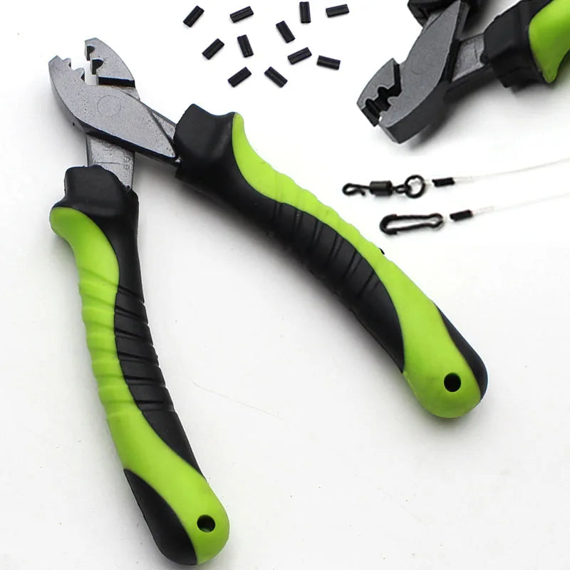 Carp Fishing Accessories Carp Crimps Plier Tool for Stiff Coated Braids Mono Leader  Booms Hair Rig Method Feeder Fishing Tackle