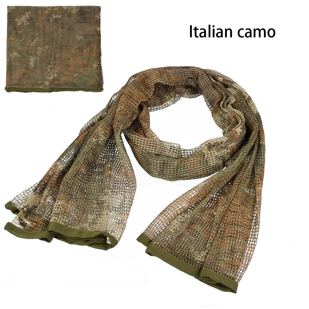 Cotton Camouflage Tactical Mesh Scarf Sniper Face Veil Camping Hunting Multi Purpose Hiking Scarve Ghillie Suit Clothes