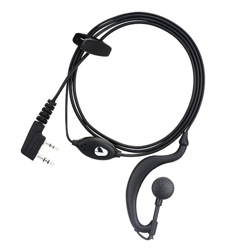 2 Pin K Type Earpiece Headset with PTT MIC Walkie Talkie Headphone Earphone for Kenwood BAOFENG Radio High Quality Hot Sale