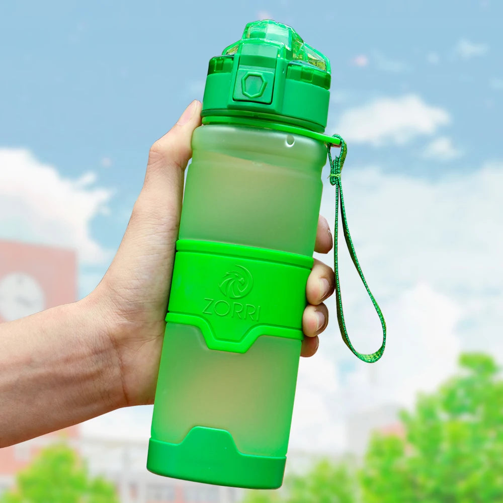 ZORRI Sports Water Bottle Protein Shaker Bpa Free Eco-Friendly Portable Gym Hiking Drinkware Bottle Gourde Botella De Agua