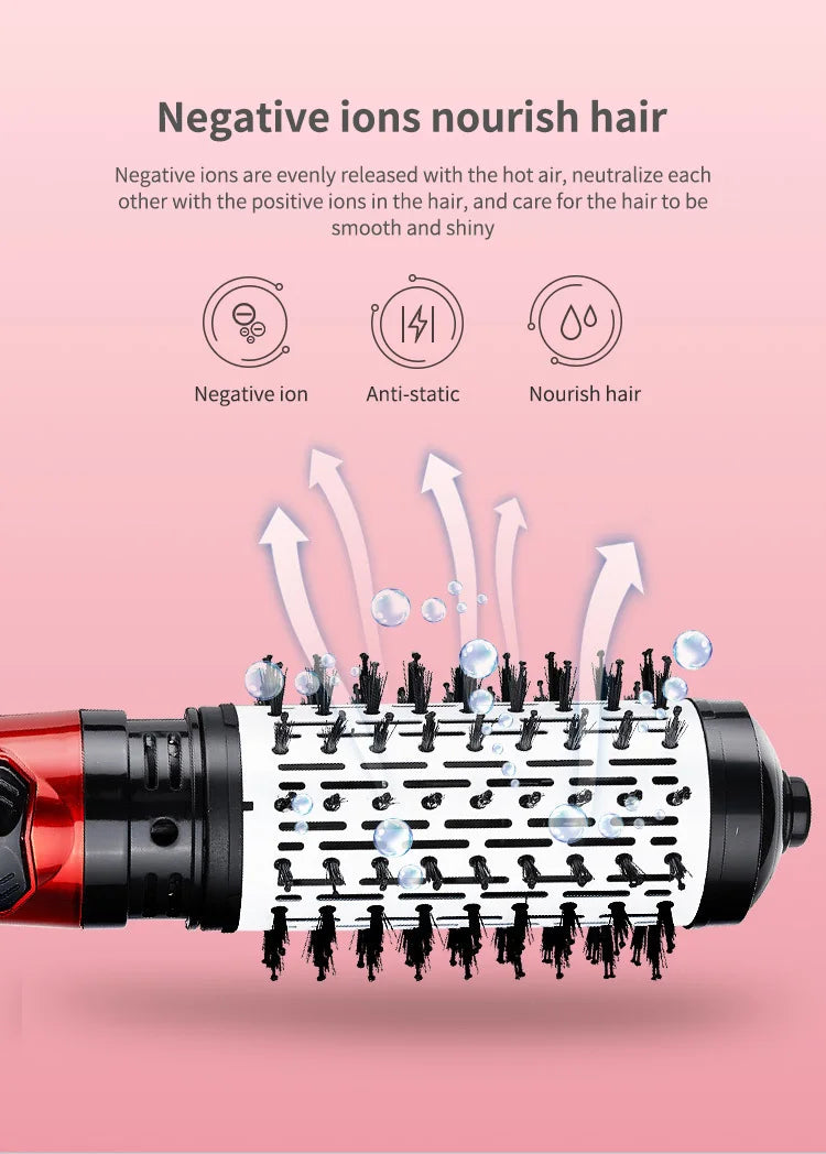 DARSONVAL 3 In 1 Hair Dryer Brush Automatic Rotating Hot Air Brush Electric Comb Multifunction Anion Brush Curling Hair Curl