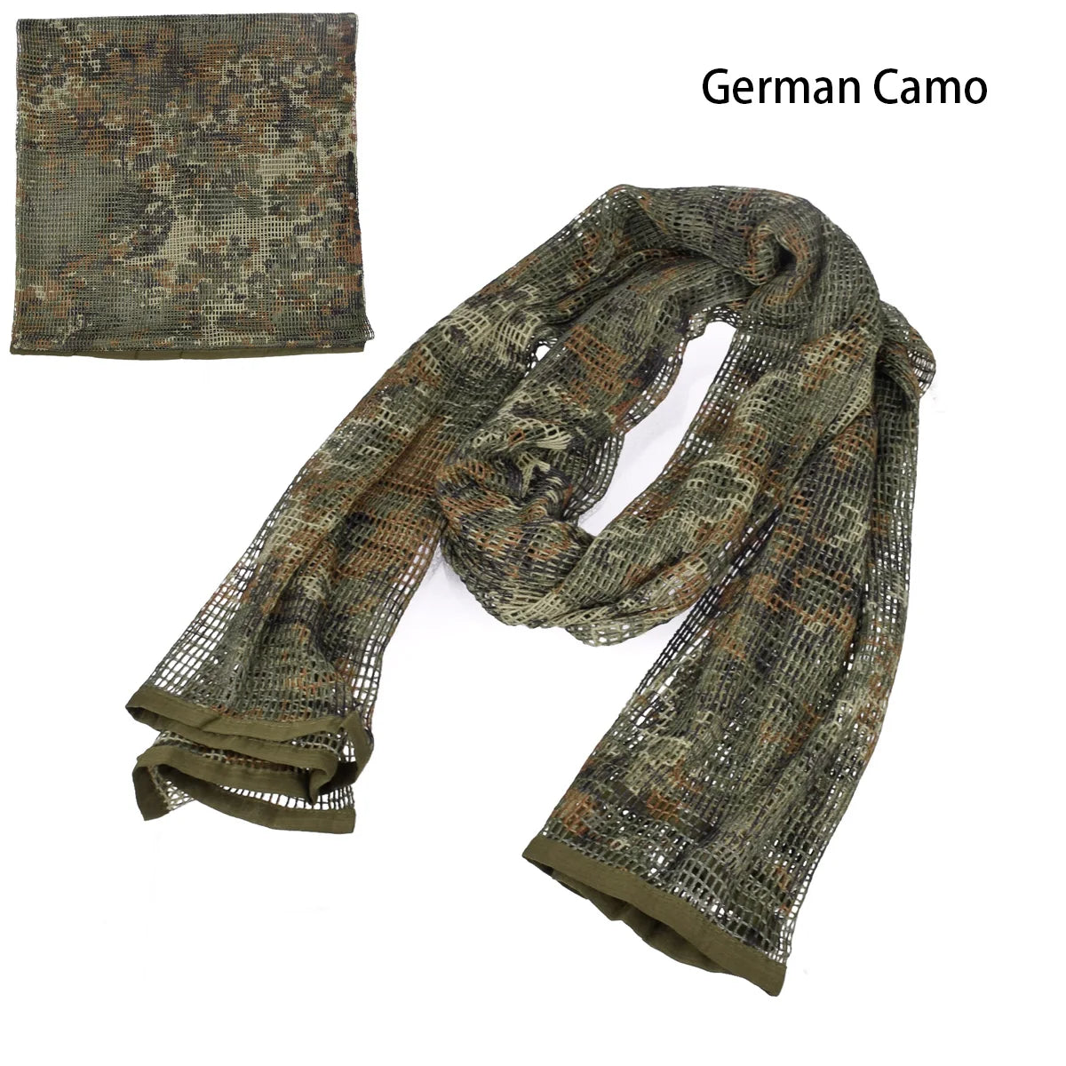 Cotton Camouflage Tactical Mesh Scarf Sniper Face Veil Camping Hunting Multi Purpose Hiking Scarve Ghillie Suit Clothes