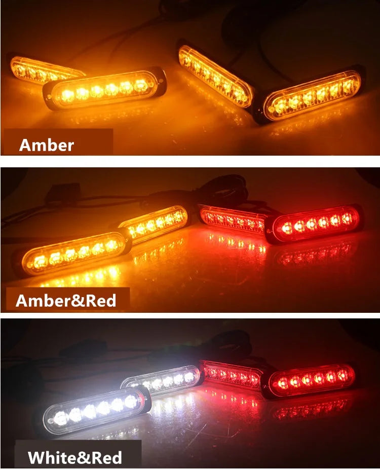 4 In 1 Amber Truck LED Strobe Flash Dash Emergency Warning Light 12V Wireless Car Emergency Flashing Light For Truck Trailer SUV