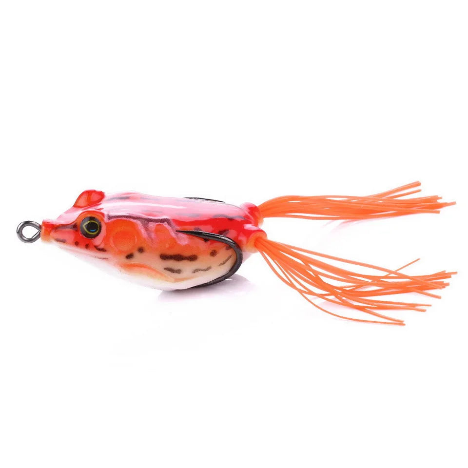 55mm 12.5g Frog Lure Soft Fishing  Lure Jigging Bait Crank Topwater Catfish Silicone Artificial Wobblers Frog For Fishing Gear