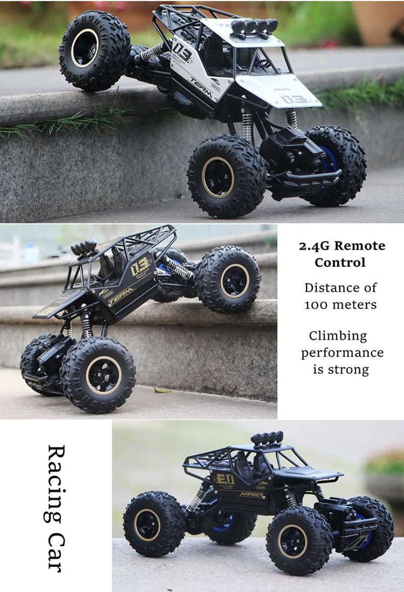 ZWN 1:12 / 1:16 4WD RC Car With Led Lights 2.4G Radio Remote Control Cars Buggy Off-Road Control Trucks Boys Toys for Children