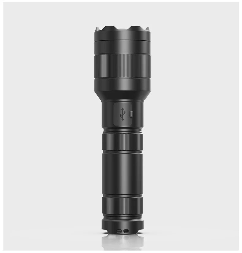 LEP White Laser Flashlight 1200-1500 Meters SF2 White Laser Light Rechargeable 21700 Battery Tactical Military Search Flashlight