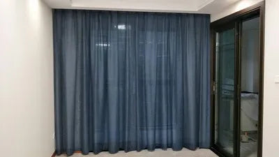 Simple modern cotton slub curtain yarn pure color cotton linen curtain yarn is thickened white curtain yarn for bedroom living