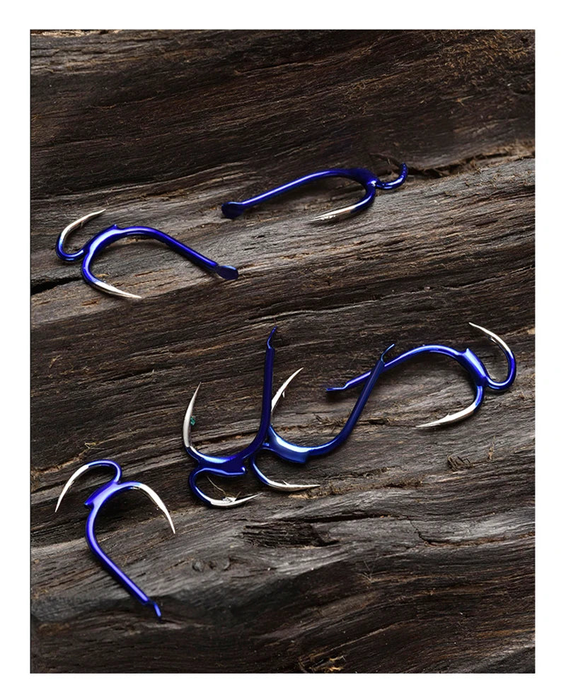 10Pcs/lot High-carbon Steel Fishing Hook Set Two Strength Tip Double Fishing Hooks Japan With Barbed Fish Gear Circle Hook B560