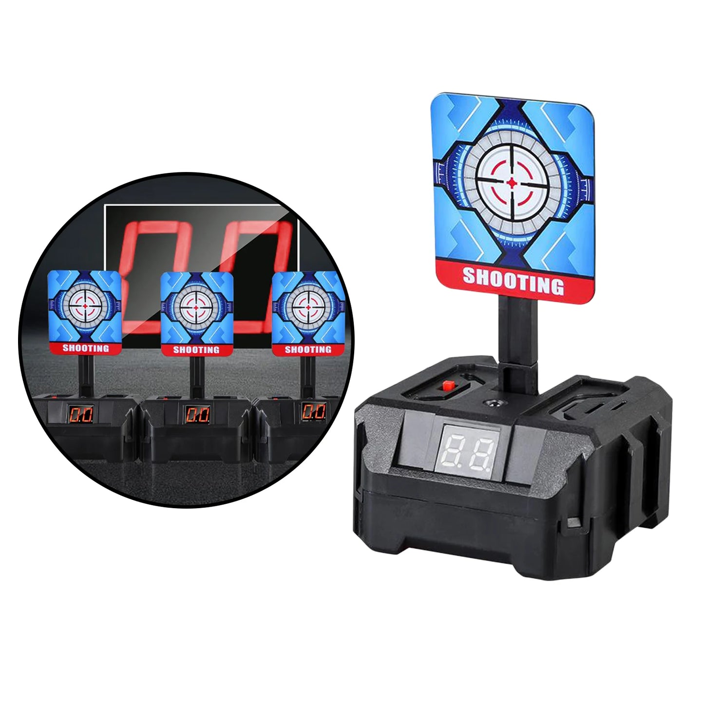 Electric Target Scoring Auto Reset Shooting Digital Target for Guns Blaster Accs