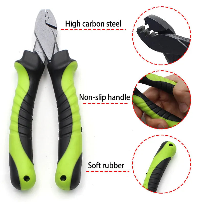 Carp Fishing Accessories Carp Crimps Plier Tool for Stiff Coated Braids Mono Leader  Booms Hair Rig Method Feeder Fishing Tackle