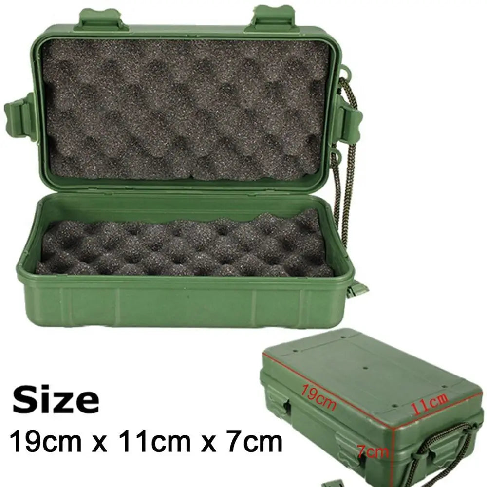 Outdoor Sealed Box Plastic Shockproof Bins Waterproof Box Travel Storage Kit Survival Case Valuables Electronic Gadget Container