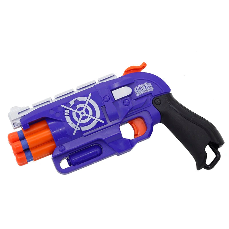 New Arrival Manual 6-Shot Revolver Soft Bullet Gun Suit for Nerf Bullets Toy Pistol Gun Dart Blaster Toys for Children