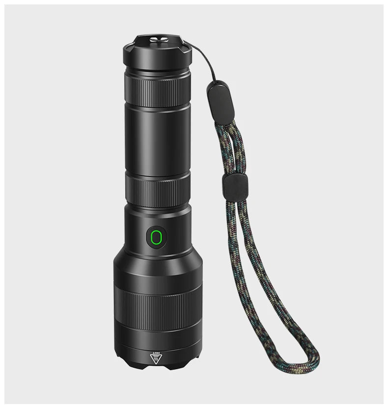 LEP White Laser Flashlight 1200-1500 Meters SF2 White Laser Light Rechargeable 21700 Battery Tactical Military Search Flashlight