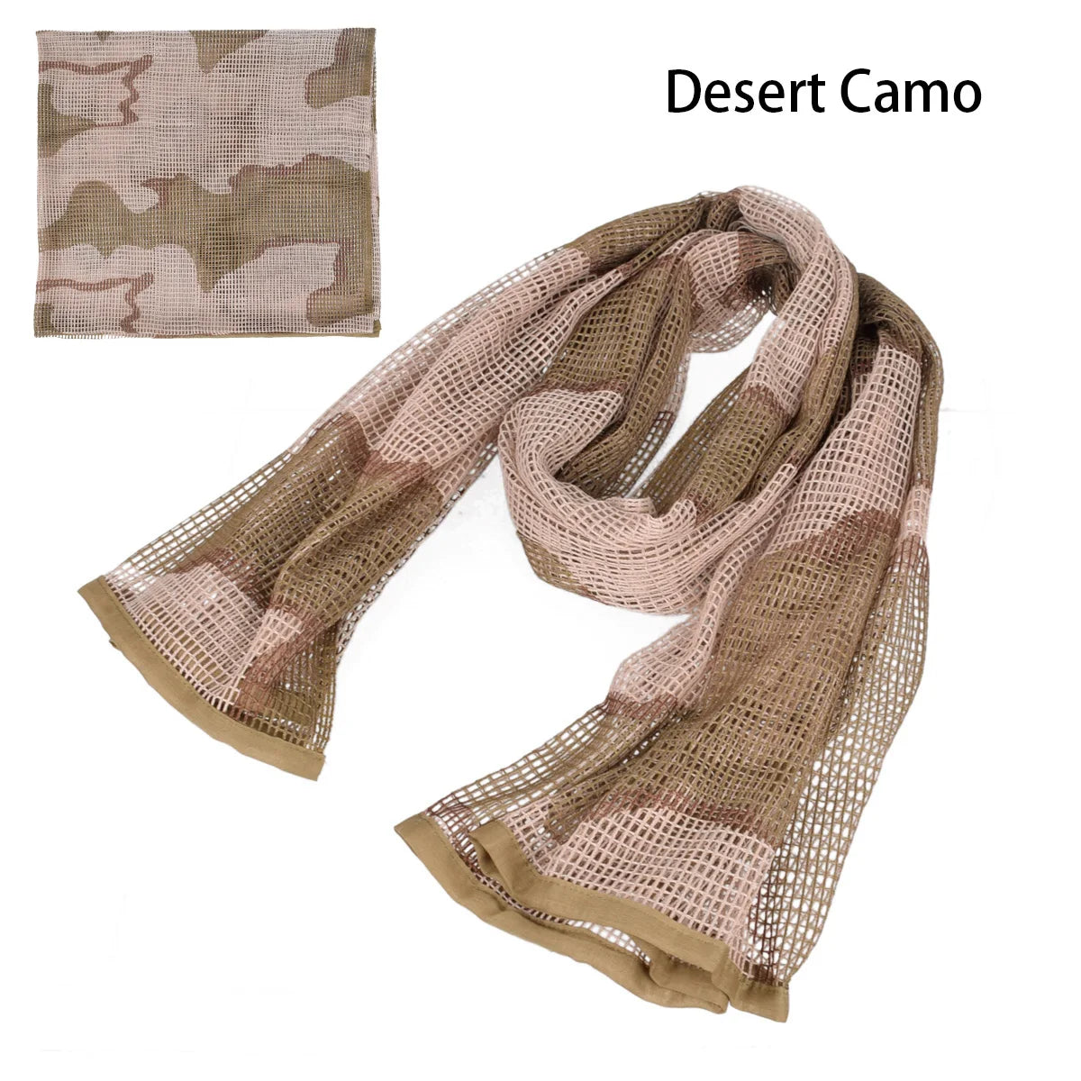 Cotton Camouflage Tactical Mesh Scarf Sniper Face Veil Camping Hunting Multi Purpose Hiking Scarve Ghillie Suit Clothes