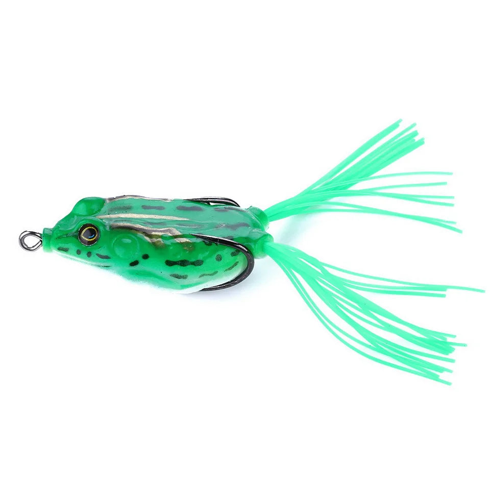 55mm 12.5g Frog Lure Soft Fishing  Lure Jigging Bait Crank Topwater Catfish Silicone Artificial Wobblers Frog For Fishing Gear