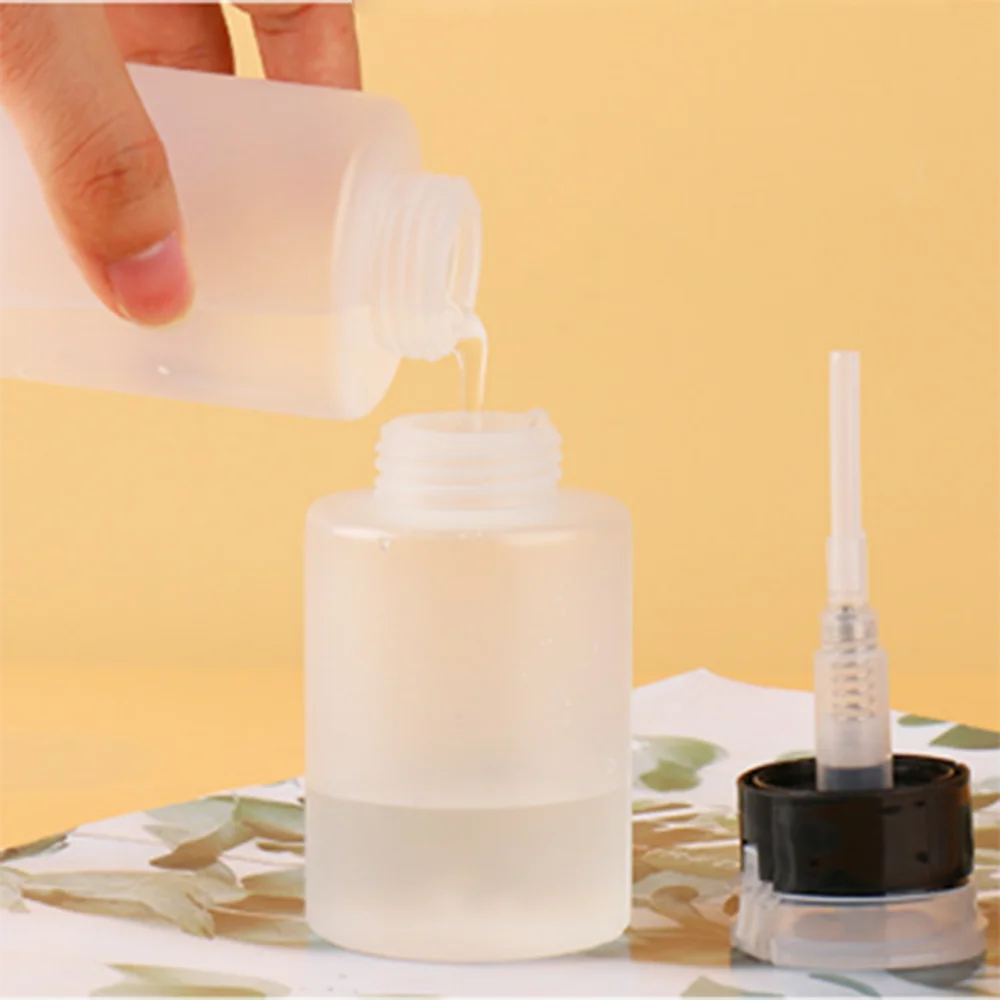 60/150ml Empty Pump Dispenser Liquid UV Gel Polish Nail Art Polish Clean Acetone Bottle Polish Cleanser Remover Bottle