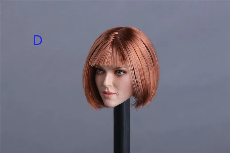 Gc009 1/6 Amanda Seyfried Women Soldier Head Sculpt With Curly Hair For 12" Action Figure Body Doll