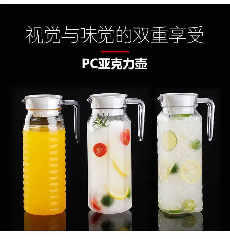 600ml/2000ml Plastic Stove Top Safe Heat Resistent Large Pitcher Kettle Hot and Iced Tea Water Juice Beverage