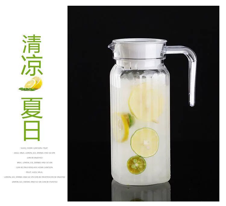 600ml/2000ml Plastic Stove Top Safe Heat Resistent Large Pitcher Kettle Hot and Iced Tea Water Juice Beverage