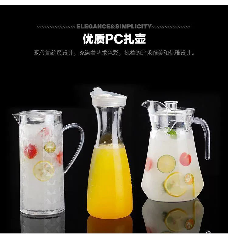 600ml/2000ml Plastic Stove Top Safe Heat Resistent Large Pitcher Kettle Hot and Iced Tea Water Juice Beverage