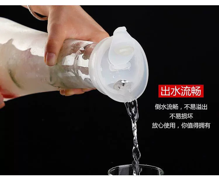 600ml/2000ml Plastic Stove Top Safe Heat Resistent Large Pitcher Kettle Hot and Iced Tea Water Juice Beverage