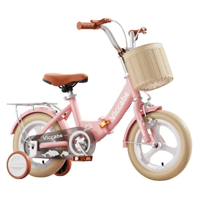 FJ Boutique Durable Riding Ins Style Children's Bicycles For Girls Aged 2-10 Boys Aged 4-8 Children's Folding Strollers New 2024