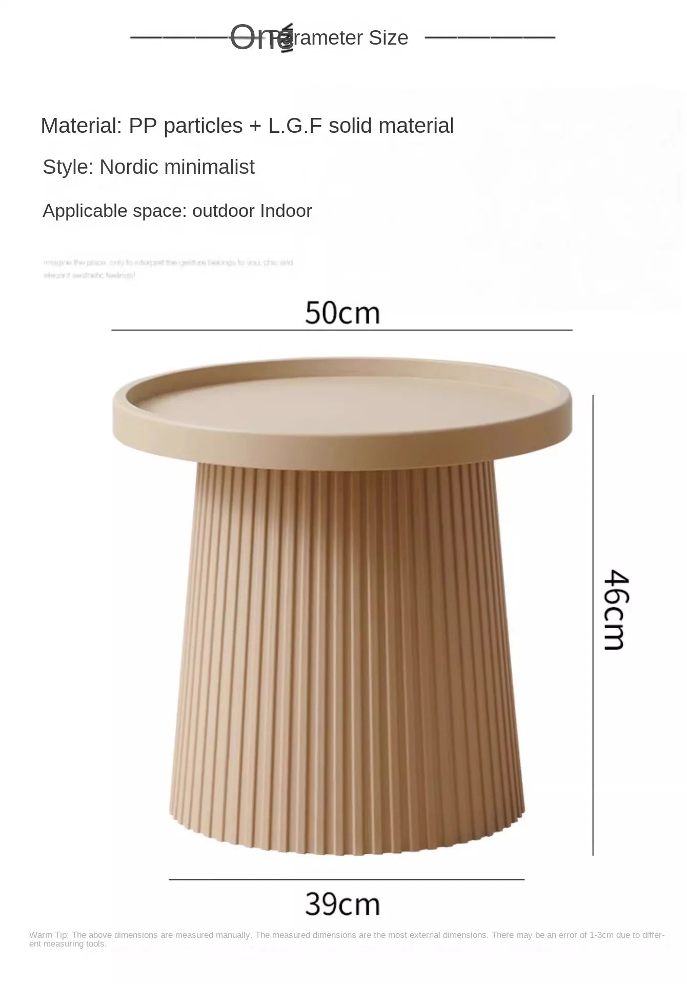 Tea Table Nordic Light Luxury Round Tea Table Modern Simple Creative Net Red Home Small Apartment Living Room Balcony Small 2024