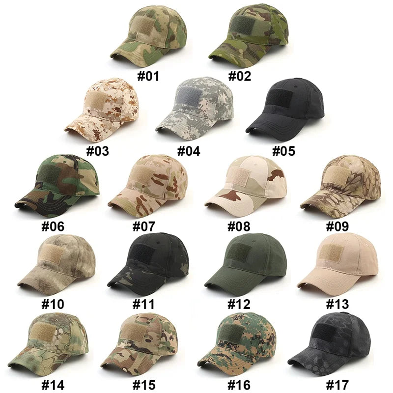 Outdoor Sport Snap back Caps Camouflage Hat Simplicity Tactical Camo Hunting Cap Hat For Men Adult Cap