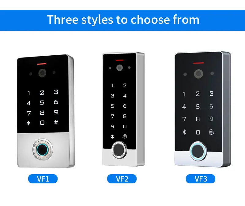 Tuya WiFi Video Intercom Doorbell to Phone Camera Home Security Door Phone Fingerprint Access Control System Pin/APP/Card Unlock