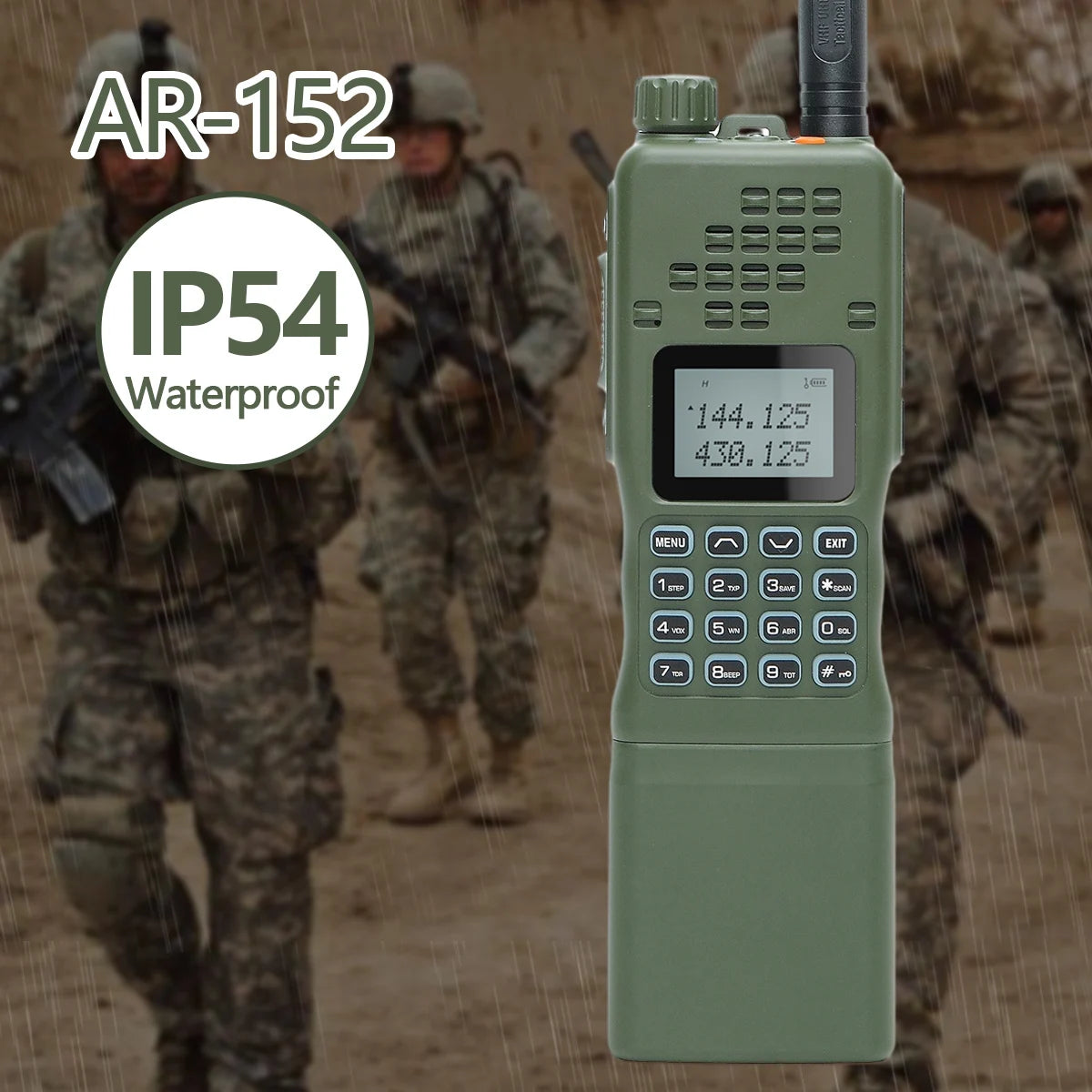 Baofeng AR 152 High Power CS Tactical Game Walkie Talkie Long Range Upgraded UV 5R Portable Two Way Radio for Ourdoor Activities