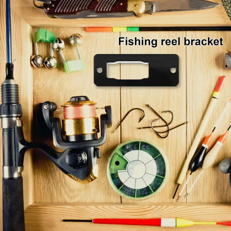 Fishing Reel Holder Storage Rack Wall Mounted Reel Display Stand Space-Saving Fishing Reel Hanger Fishing Gear Display Stand