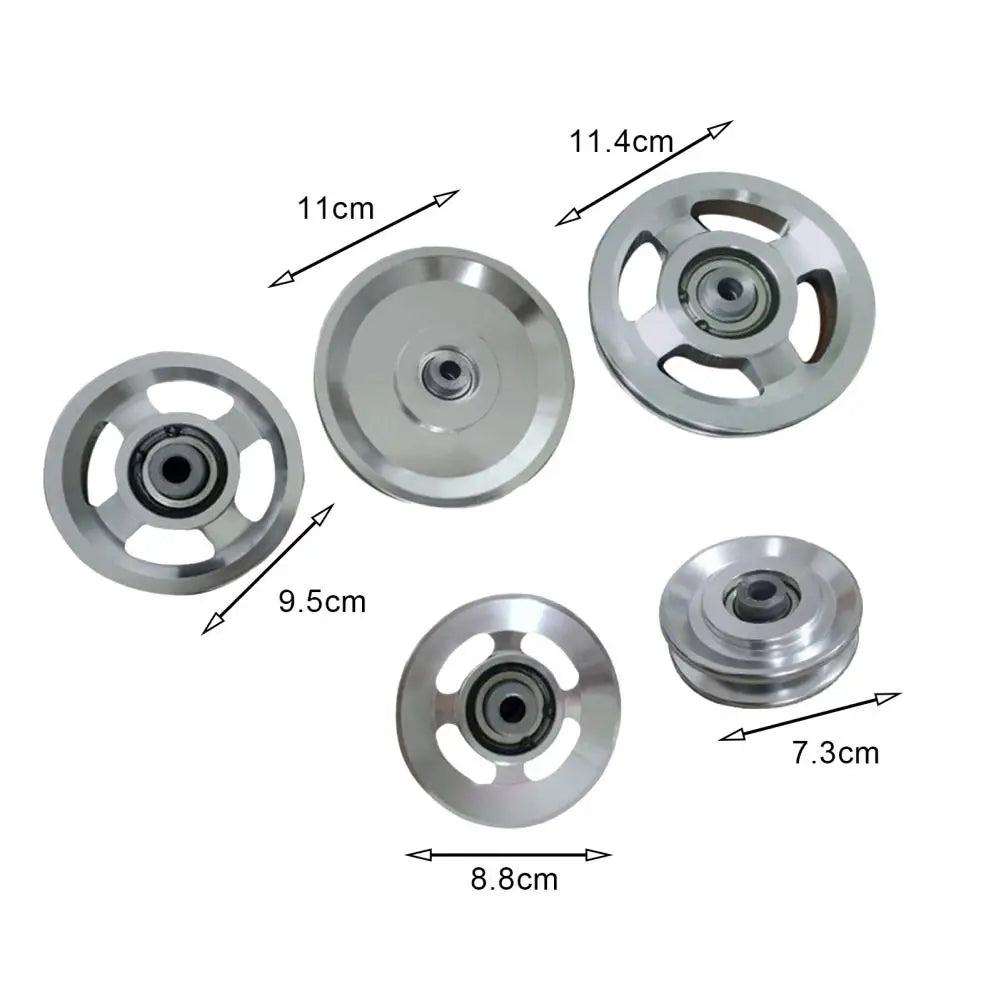 Pulley Wheel Replacement Long Service Life Aluminium Alloy Pulley Wheel Fitness Equipment Accessories Pulley Wheel