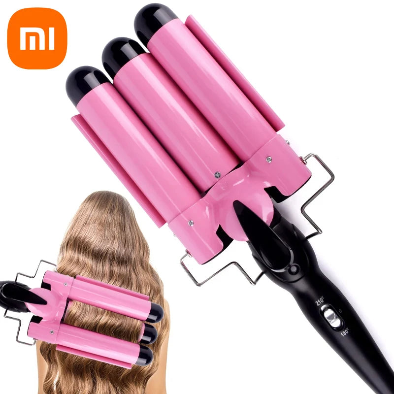 Xiaomi Professional Hair Curler Irons Ceramic Triple Barrel Hair Curler Irons Hair Wave Styling Tools Hair Styler Wand Equipment