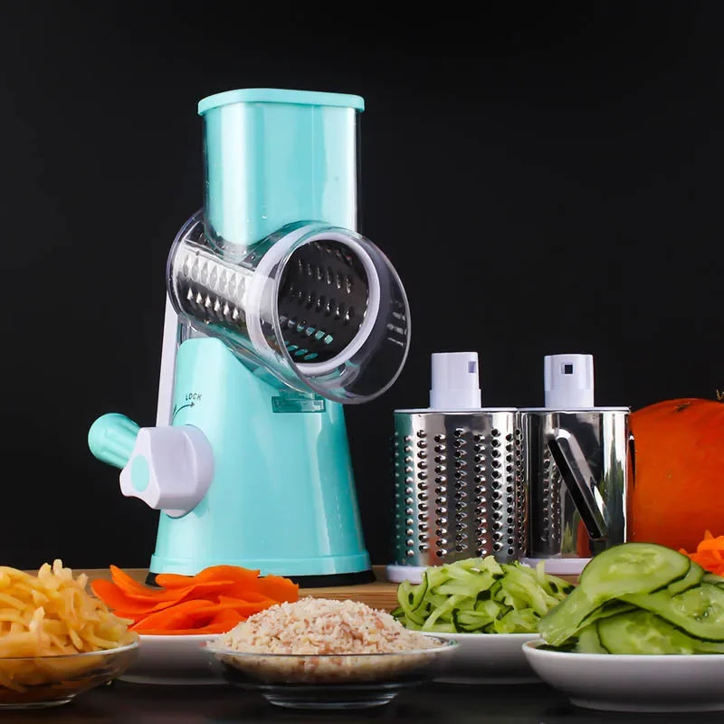 Manual Rotary Cheese Grater for Vegetable Cutter Potato Slicer Mandoline Multifunctional Vegetable Chopper Kitchen Accessories