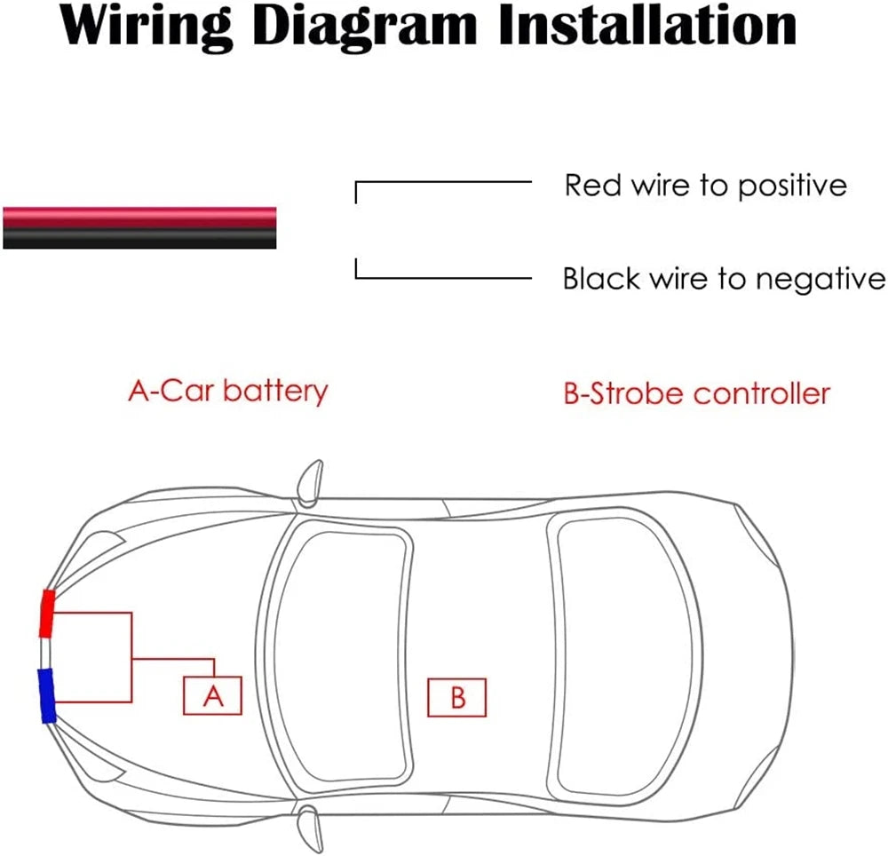 12V Vehicle Car Front Deck Grille LED Strobe Light Police Emergency Hazard Warning Flashing Signal Lamp Daytime running lights