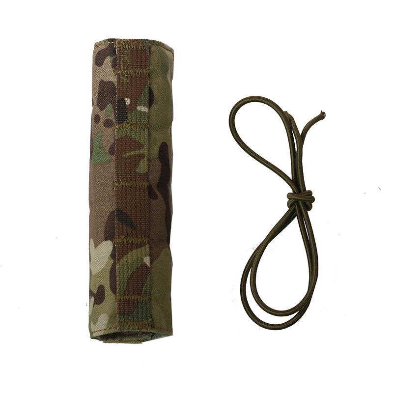 Outdoor Tactical Airsoft Suppressor Cover Silencer Protective Cloth Tool Panel Muffler Case Pouch Bag Hunting Tube Gear