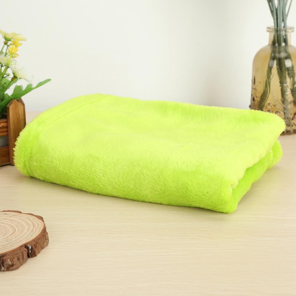 Fluffy Winter Coral Fleece Blankets Plain Bedspreads Thick Warm Soft Throw Blankets Universal Solid-color Sofa Cover Bed Cover