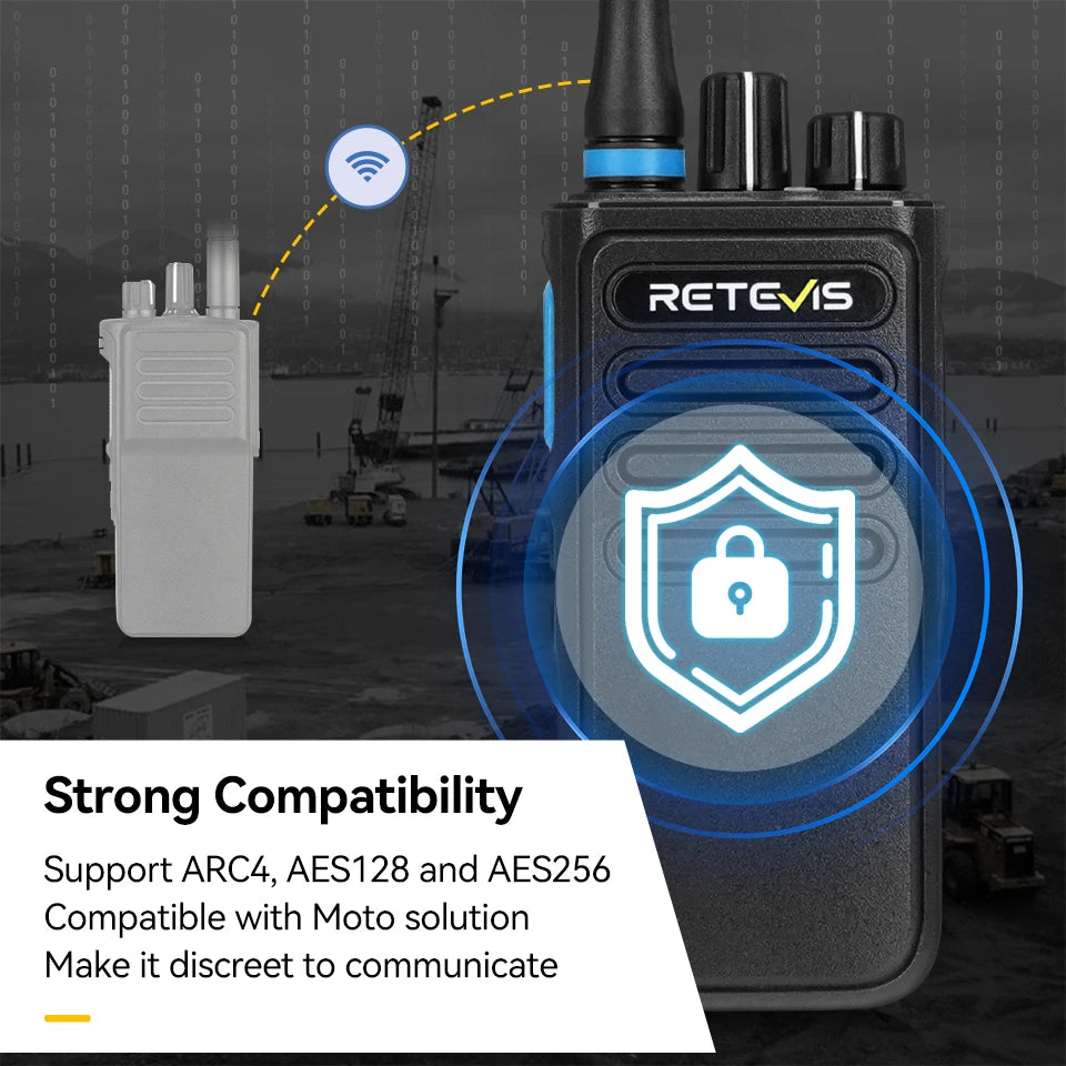 Retevis P1 DMR Digital Walkie Talkie Long Range Communication Radio Professional Walkie-Talkie UHF DMR Two-way Radio Transceiver