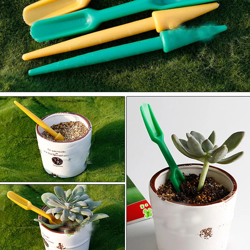 1 Set Mini Garden Tool Planter kit DIY Accessories Sowing succulents transplant seedlings Plastic  fertilizer drilling device