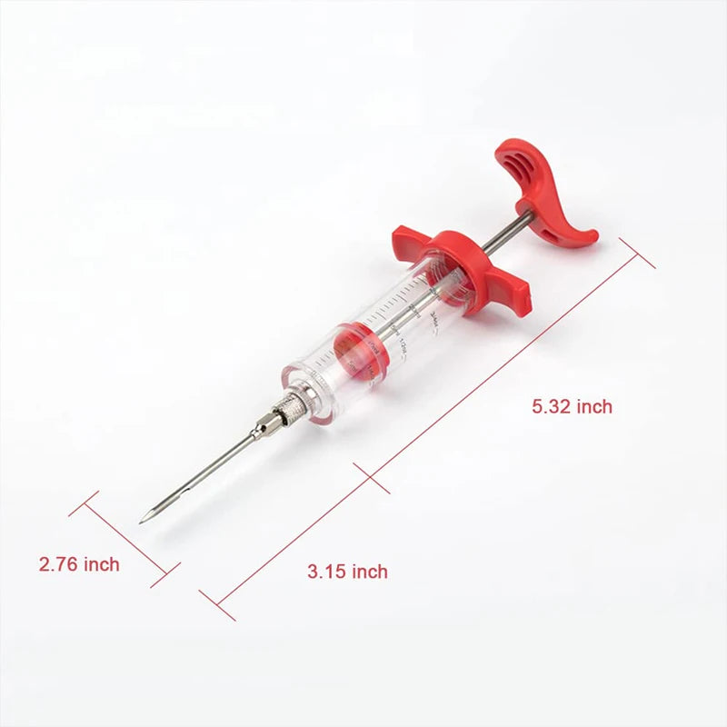 Roast Juice Syringe Seasoning Syringe Turkey Needle Marinated Beef Steak Barbecue Seasoning Syringe Needle kitchen Catering Tool