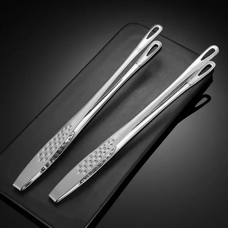 2024 Hot Kitchen Tongs Stainless Steel Barbecue Tongs Clip BBQ Grill Meat Tongs Cooking Tweezers for Food Utensils Kitchen Tools