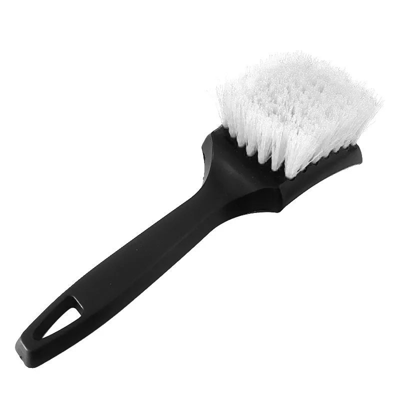 Auto Tire Rim Brush Wheel Hub Cleaning Brushes Car Wheels Detailing Cleaning Accessories Black White Tire Auto Washing Tool