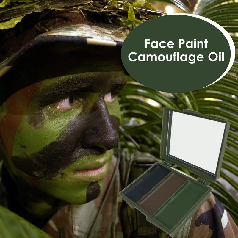 CS Shooting Face Paint Camouflage Oil 3 Colors Hunting Face Paint Outdoor Military Body Oil Camo Gear Face Tactical Disguised