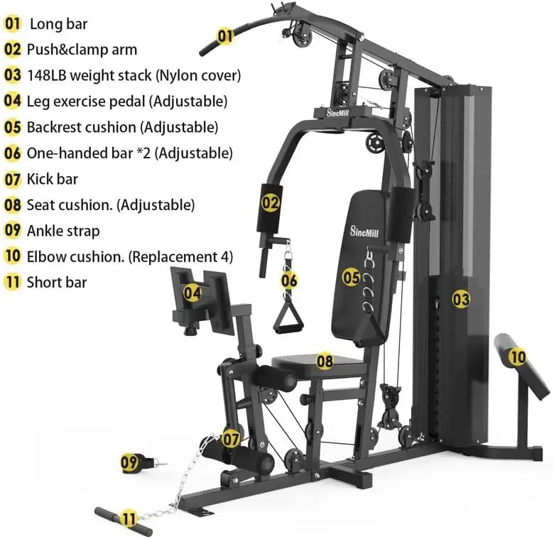 Gym Multifunctional Full Body Home Gym for Home Workout Equipment Exercise Equipment Fitness