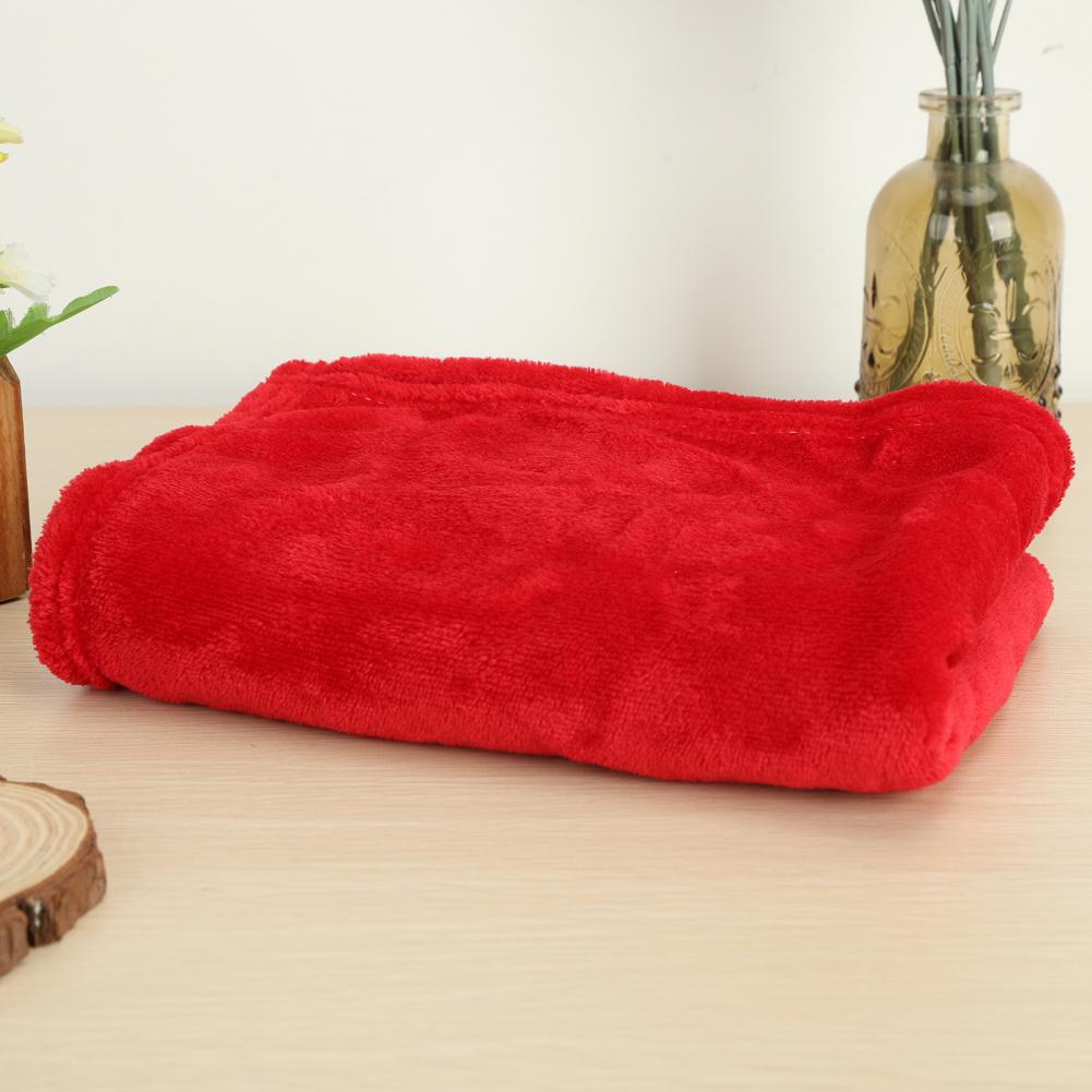 Fluffy Winter Coral Fleece Blankets Plain Bedspreads Thick Warm Soft Throw Blankets Universal Solid-color Sofa Cover Bed Cover