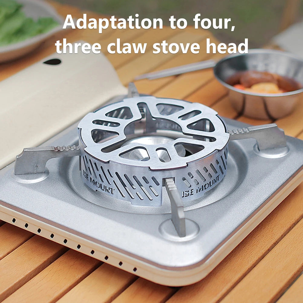 Mini Outdoor Wind Shield Camping Stoves Windproof Ring Stainless Steel Gas Picnic Cookers Wind Deflectors Stove Windshield