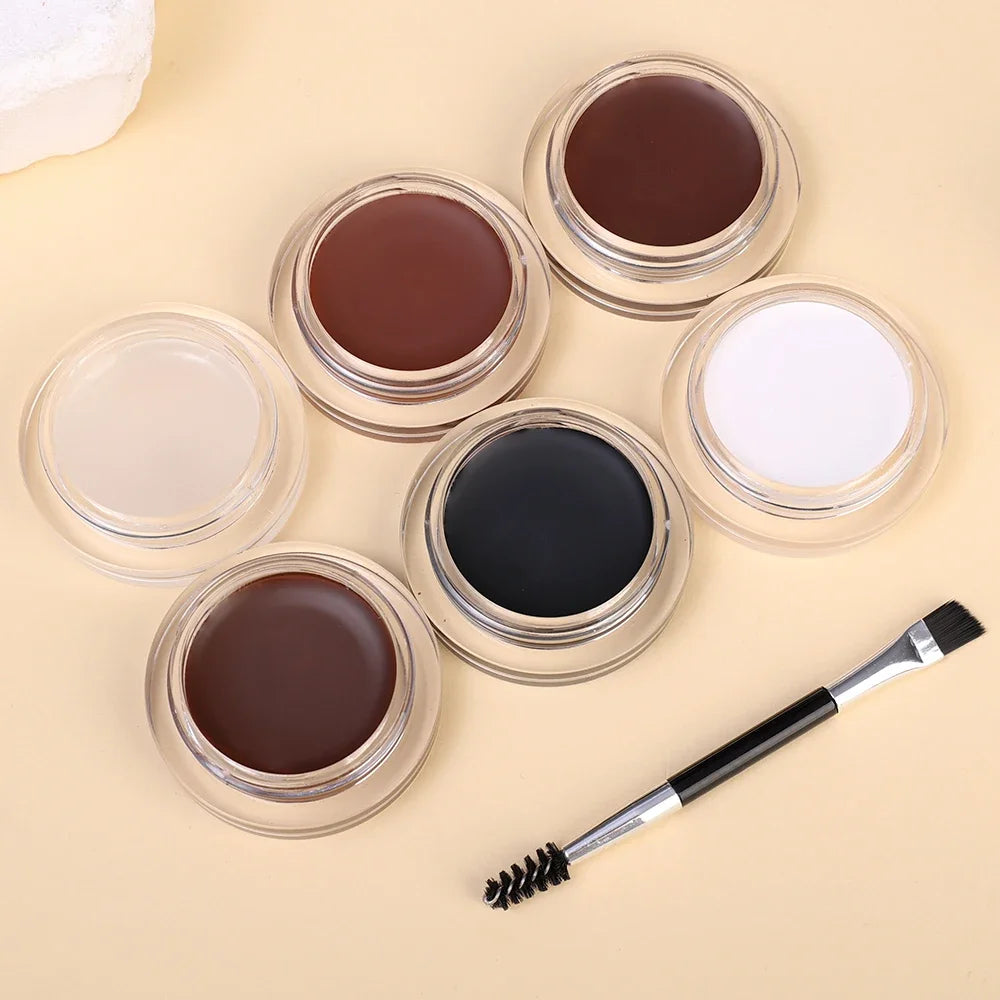 Matte Brown Black Wild Eyebrow Cream 3D Natural Tint Eyebrow Enhancers Gel Wax Waterproof Lasting Eye Makeup Cosmetic Tools